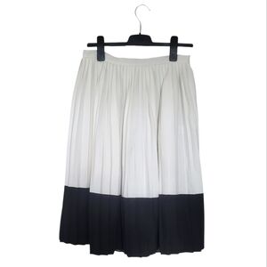 Rachel Zoe Pleated Color Block skirt,A line Midi